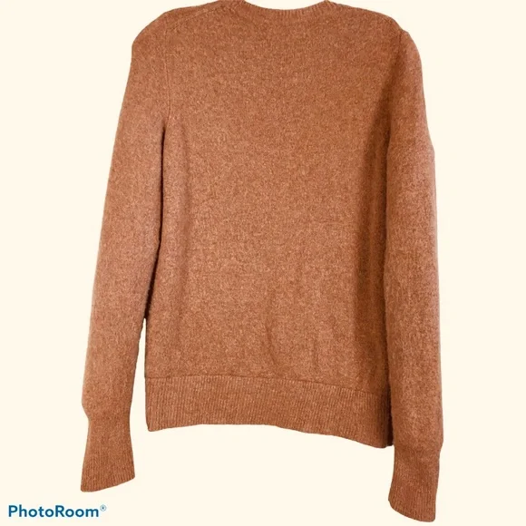 MADEWELL Wrap-Front Pullover Sweater in Coziest Yarn - Picture 6 of 8